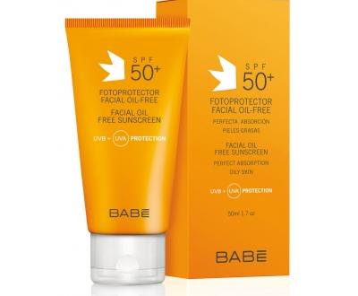 Солнцезащитное средство для лица BABE Laboratorios Безмасляный матирующий крем SPF50+ Facial oil-free sunscreen dry touch non-comedogenic