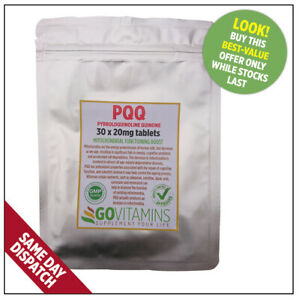  20 мг-pyrroloquinoline пищевыми хиноны таблеток или 10 мг vegecaps-митохондрий Boost