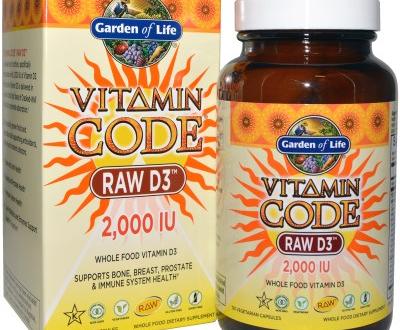 Витамины Garden of Life Vitamin Code RAW D3 2000