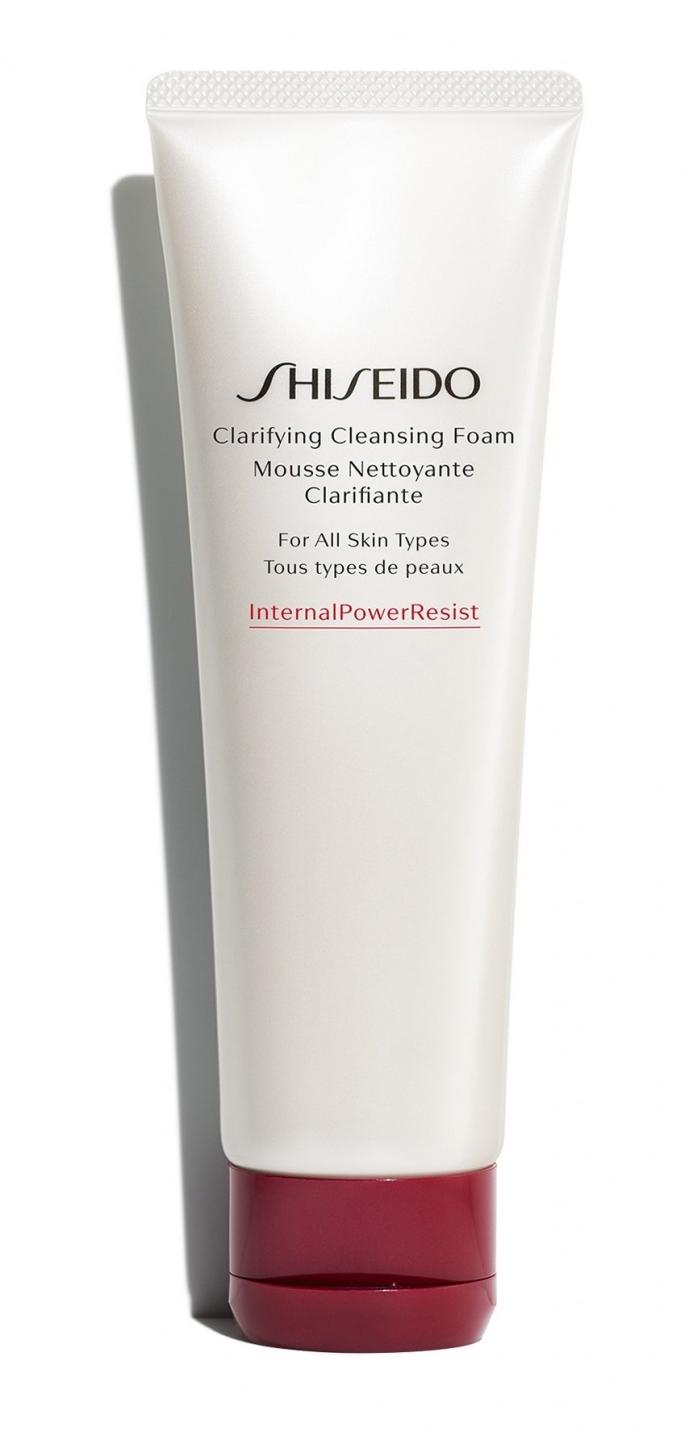 Пенка для умывания Shiseido С микрочастицами белой пудры и белой глиной