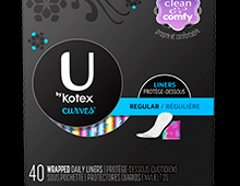 Прокладки ежедневные Kotex Curves Regular