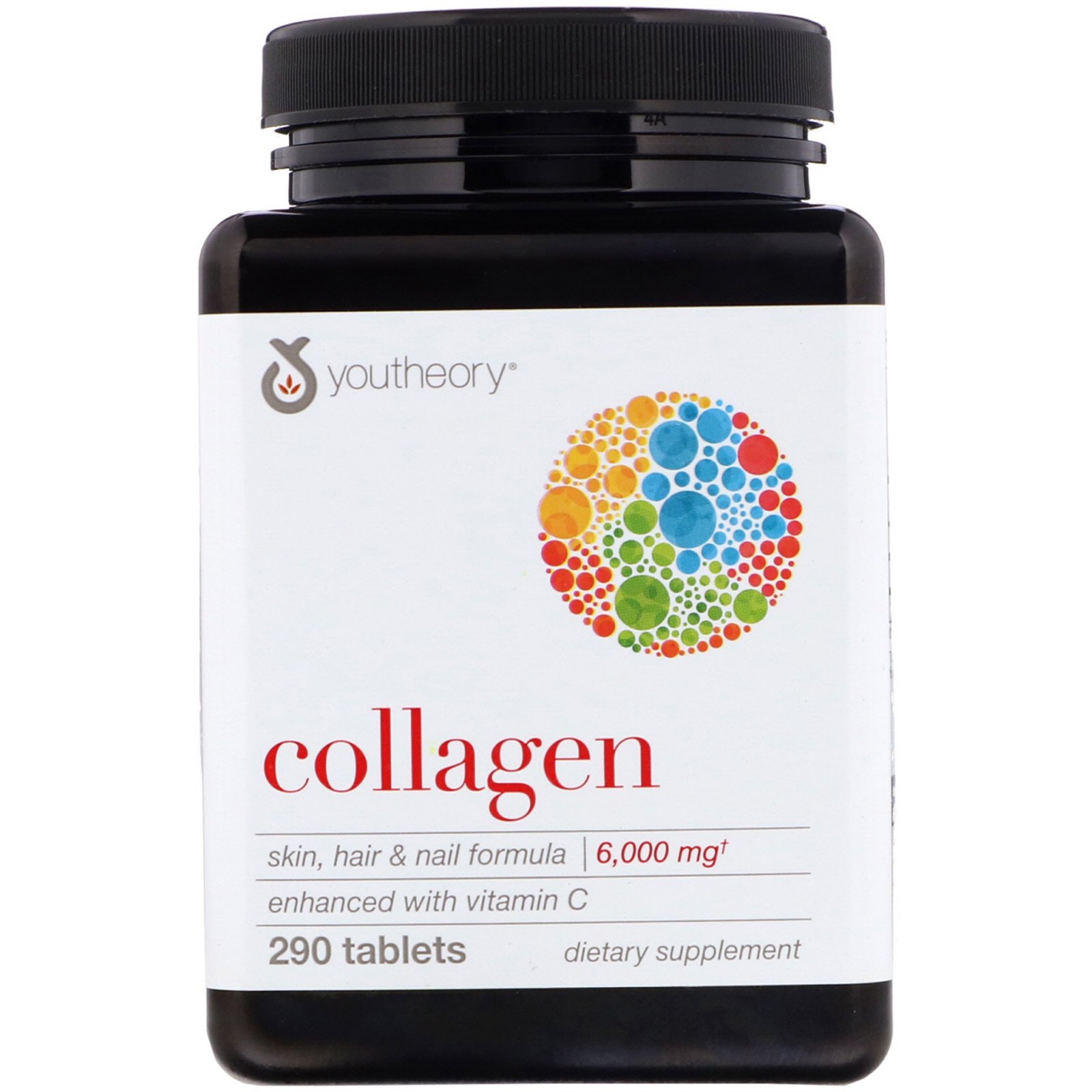 Youtheory, Коллаген, 6000 мг, 290 таблеток