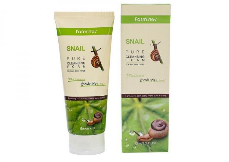 Пенка для умывания Farmstay Snail Pure Cleansing Foam с экстрактом муцина улитки 180 мл