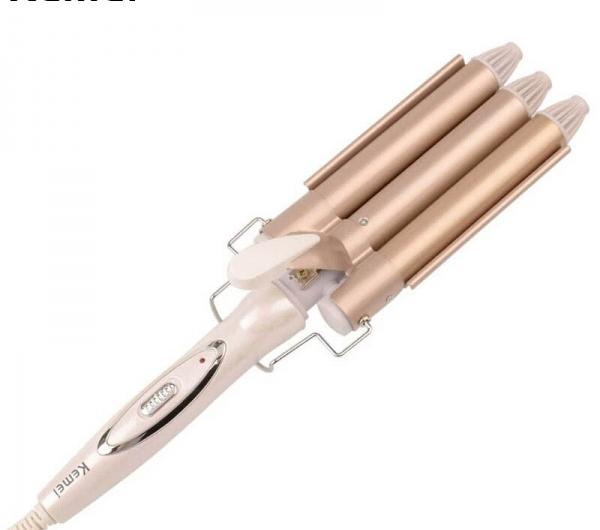 Щипцы для объёмной укладки и крупных волн KEMEI