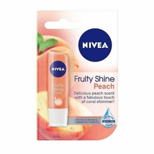  Nivea фруктовый блеск персиковый бальзам для губ 4.8g