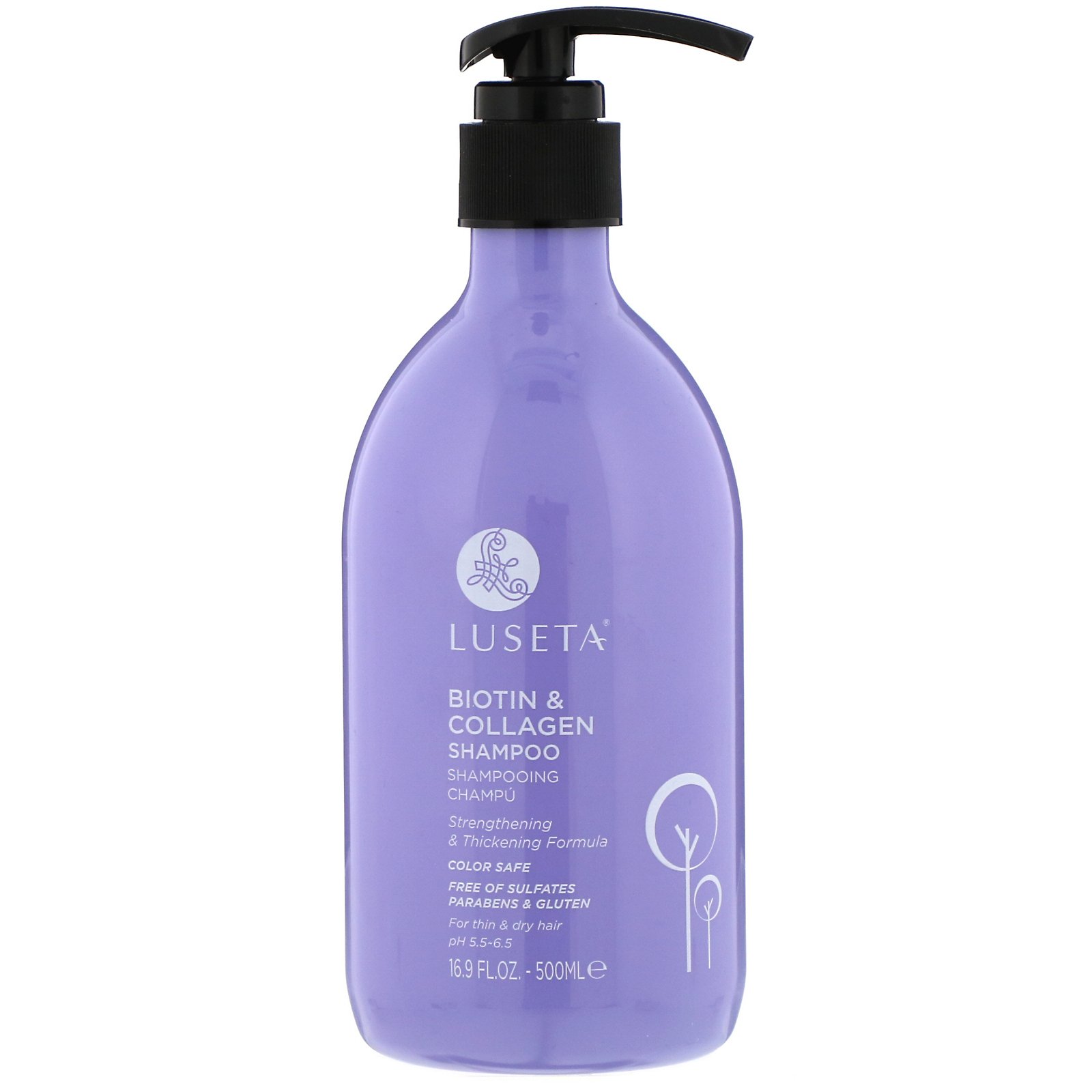 Luseta Beauty, Biotin &amp; Collagen, Shampoo, 16.9 fl oz (500 ml)