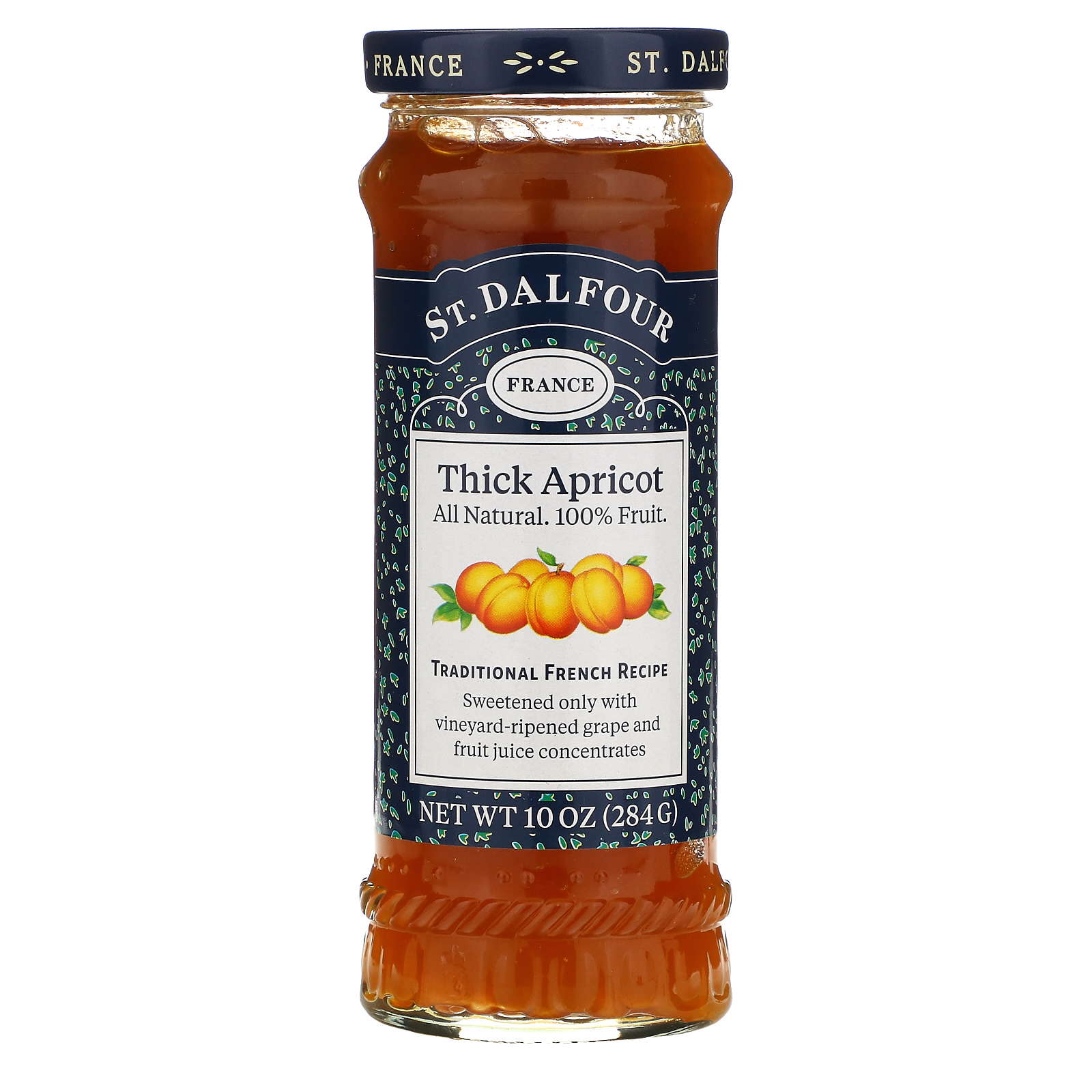 St. Dalfour,  Deluxe Thick Apricot Spread, 10 oz (284 g)