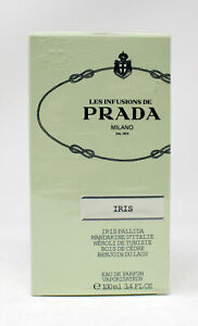  Prada Les Infusion De Iris Eau De Parfum Spray 3.4 унций (примерно 96.39 г.) (распакованные)