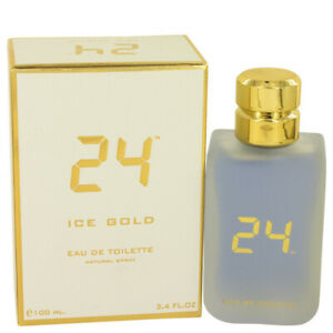  24 Ice Gold от ScentStory туалетная вода спрей 3.4 унций (примерно 96.39 г.) для мужчин