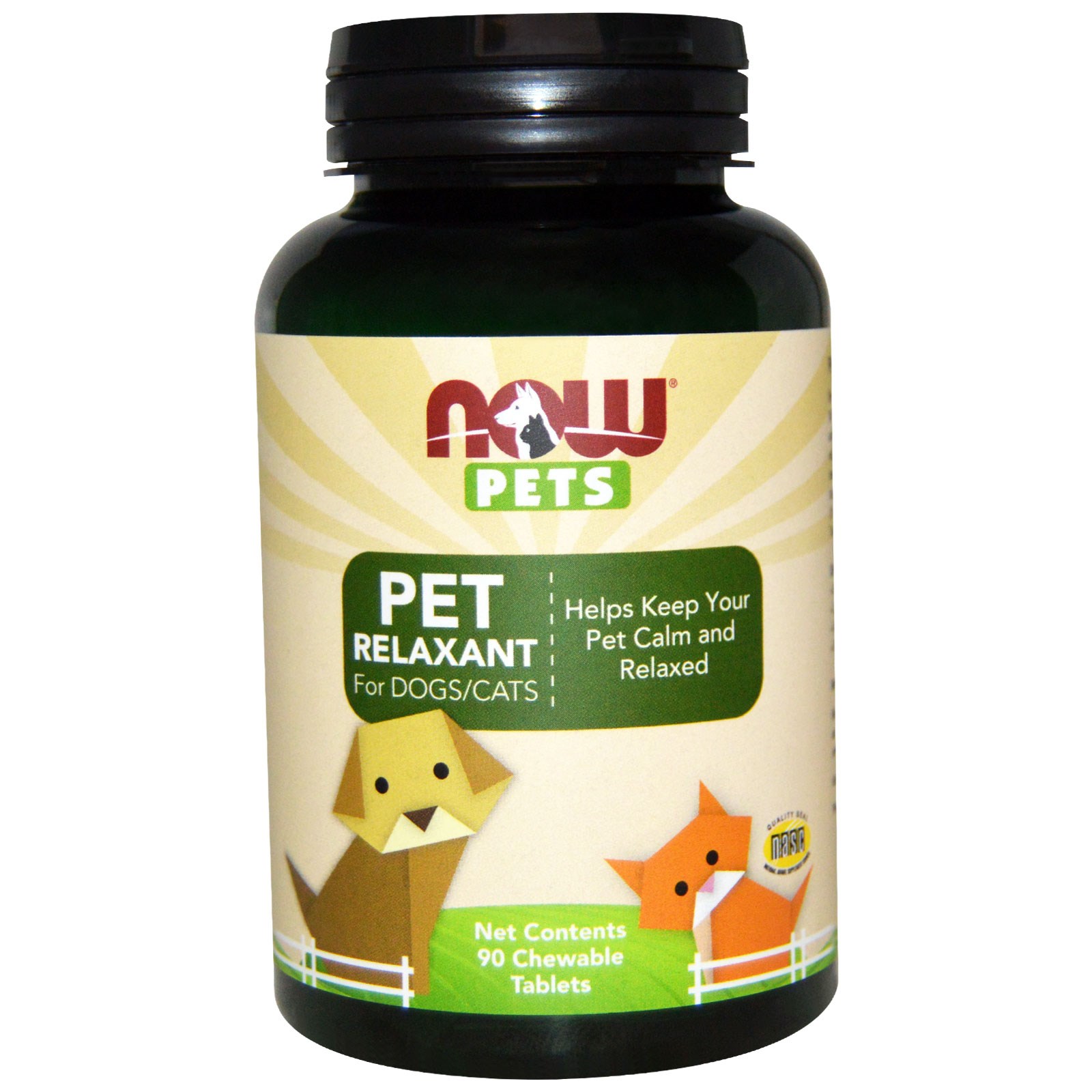 Now Foods, Now Pets, слабительное для собак/кошек, 90 жевательных таблеток