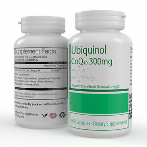  Ubiquinol CoQ10 300 мг Кофермент Q10 добавка антиоксидант, сердце-здоровье 60 капсул