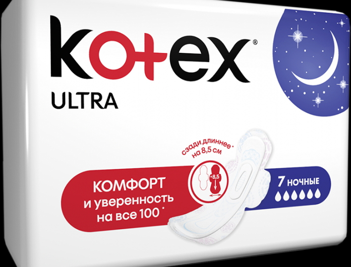 Прокладки Kotex Ultra Ночные. Для обильных выделений