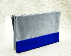  Серебряный & Shiseido синий макияж косметика сумка/сумка, совершенно новый!