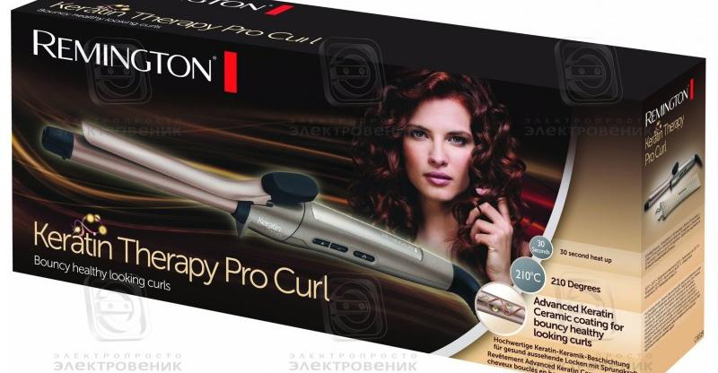 Щипцы для завивки Remington  keratin therapy pro curl CI8319