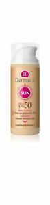  Dermacol солнцезащитный водостойкий Тонированные жидкость защита от солнца Spf 50 витамин Е 50 мл