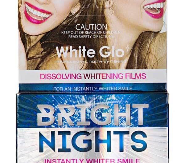 Отбеливающие полоски для зубов White glo BRIGHT NIGHT