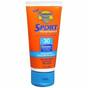  Banana Boat Sport производительность натуральный солнцезащитный крем лосьон Spf 30 - 3 унций (примерно 85.05 г.)