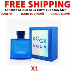  Христианский Готье Aqua 100 мл Edt спрей мужчины снята с производства!