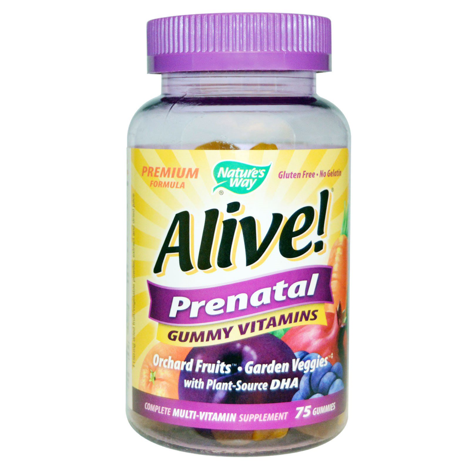 Nature's Way, Alive! Prenatal Vitamins, 75 Gummies